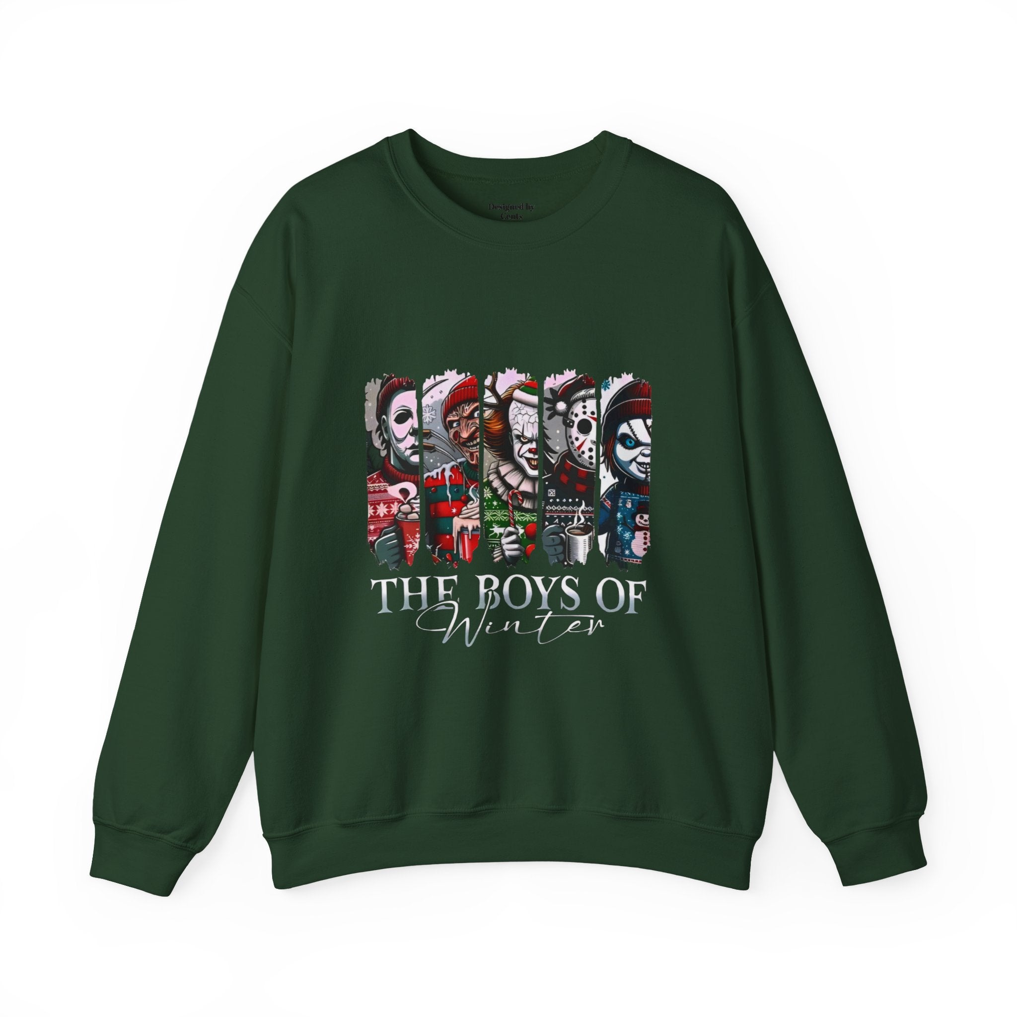 The Boys of Winter Crewneck Sweatshirt — Horror Character Holiday Pullover