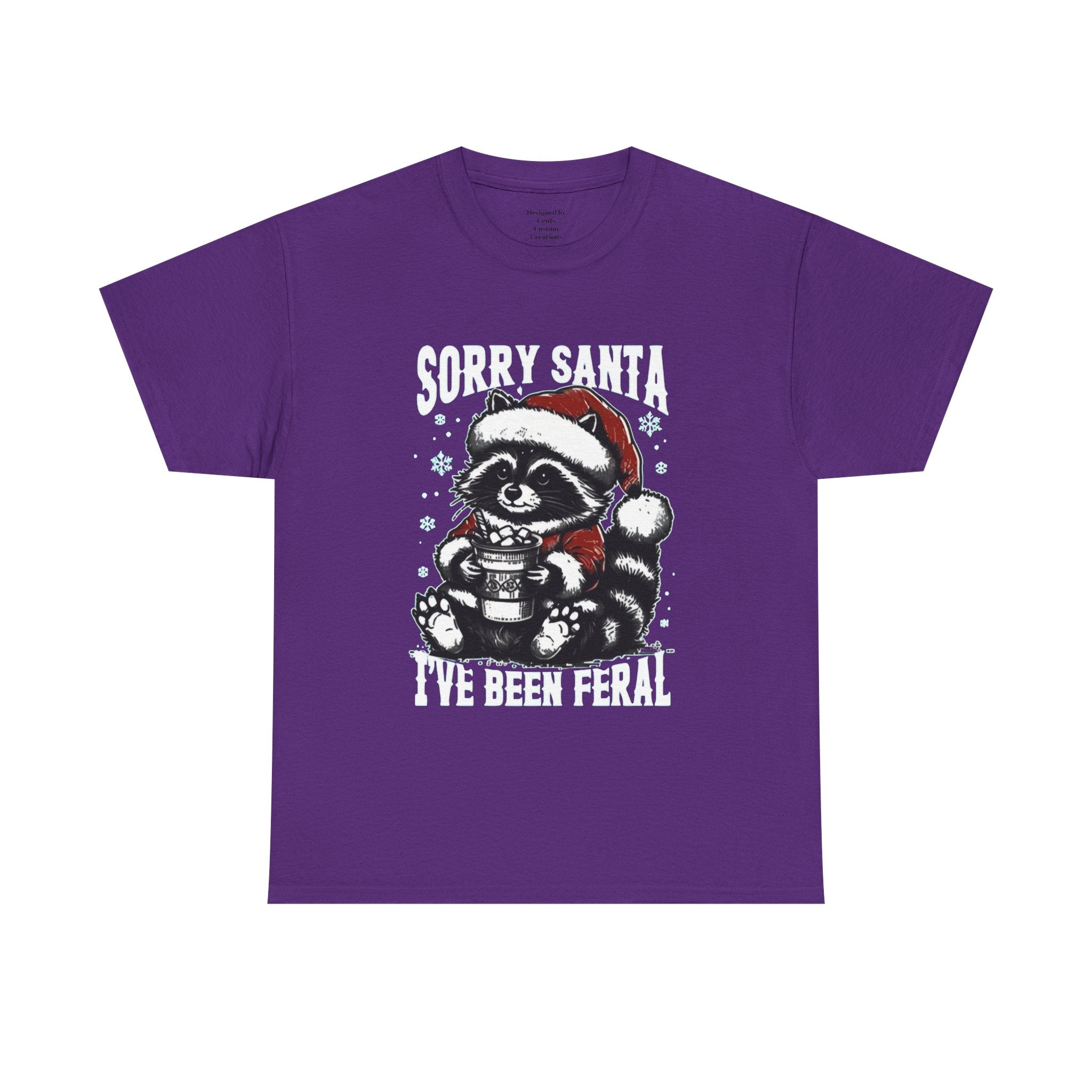 Christmas Raccoon Tee — Cute Santa Raccoon Holiday Shirt