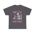 Can I Pet That Dog? Skeleton & Puppy Halloween T-Shirt