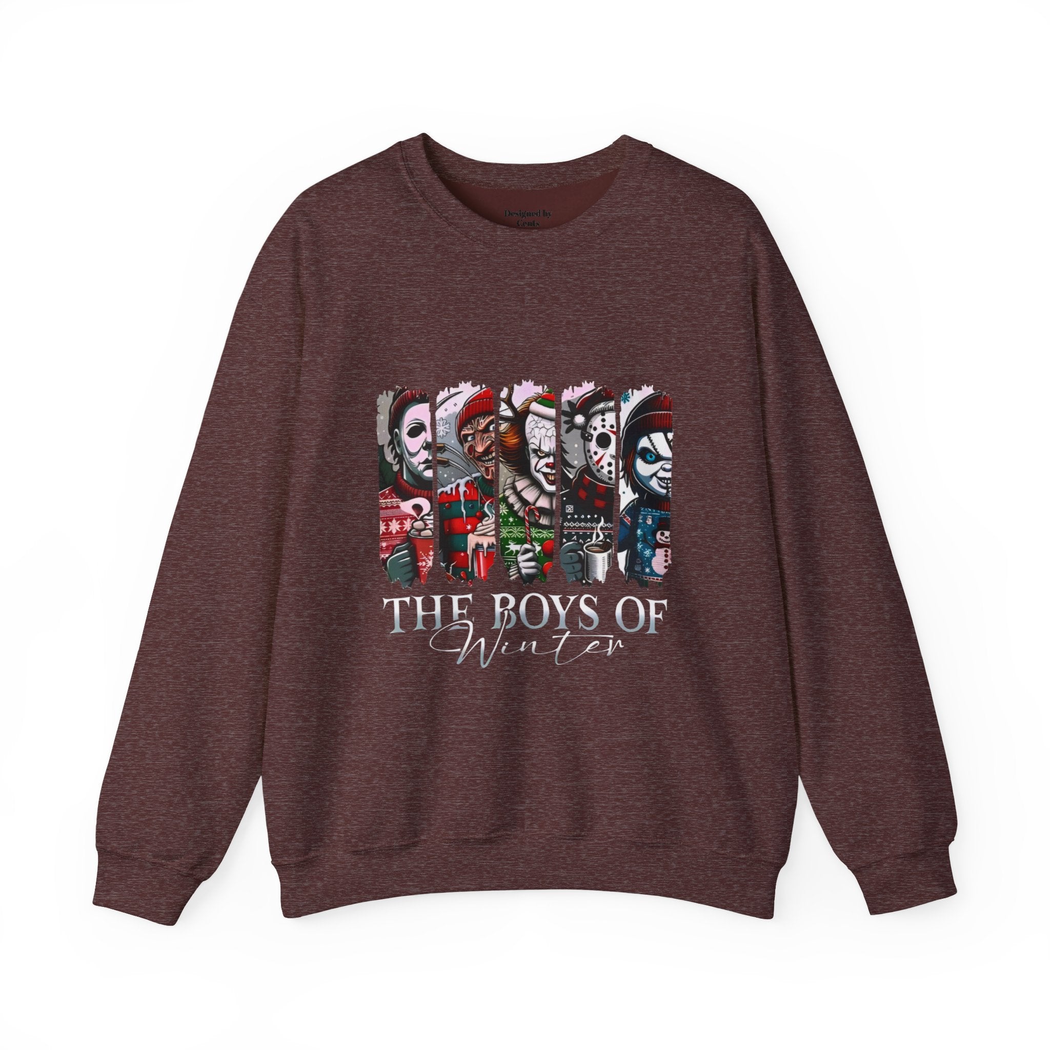 The Boys of Winter Crewneck Sweatshirt — Horror Character Holiday Pullover