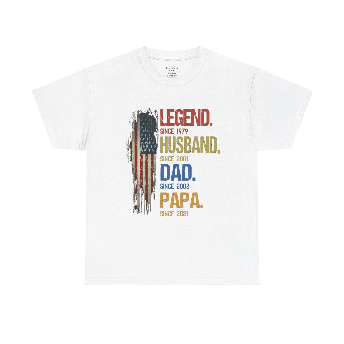 Legend Husband Dad Papa T-Shirt – Patriotic Father’s Day Tee