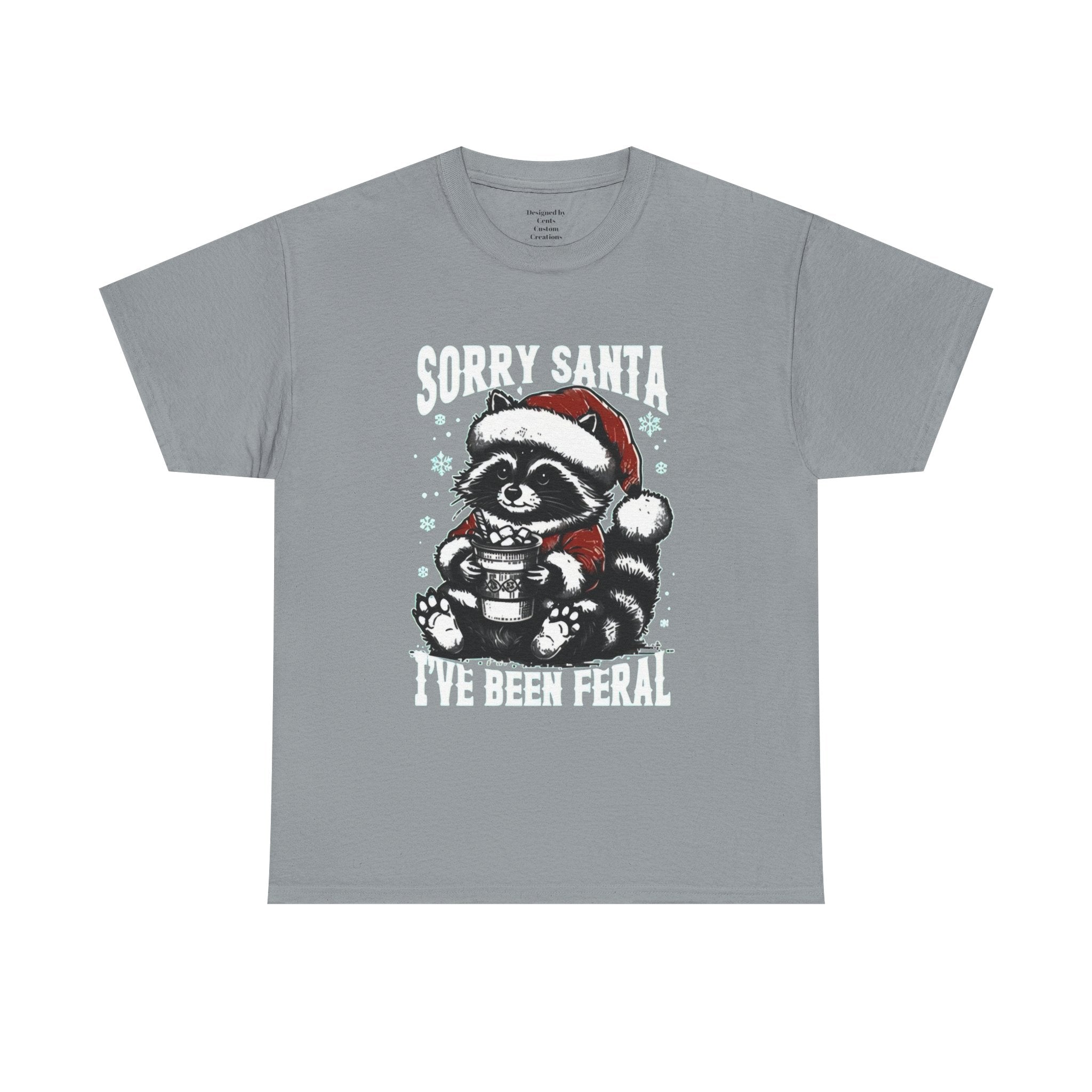 Christmas Raccoon Tee — Cute Santa Raccoon Holiday Shirt
