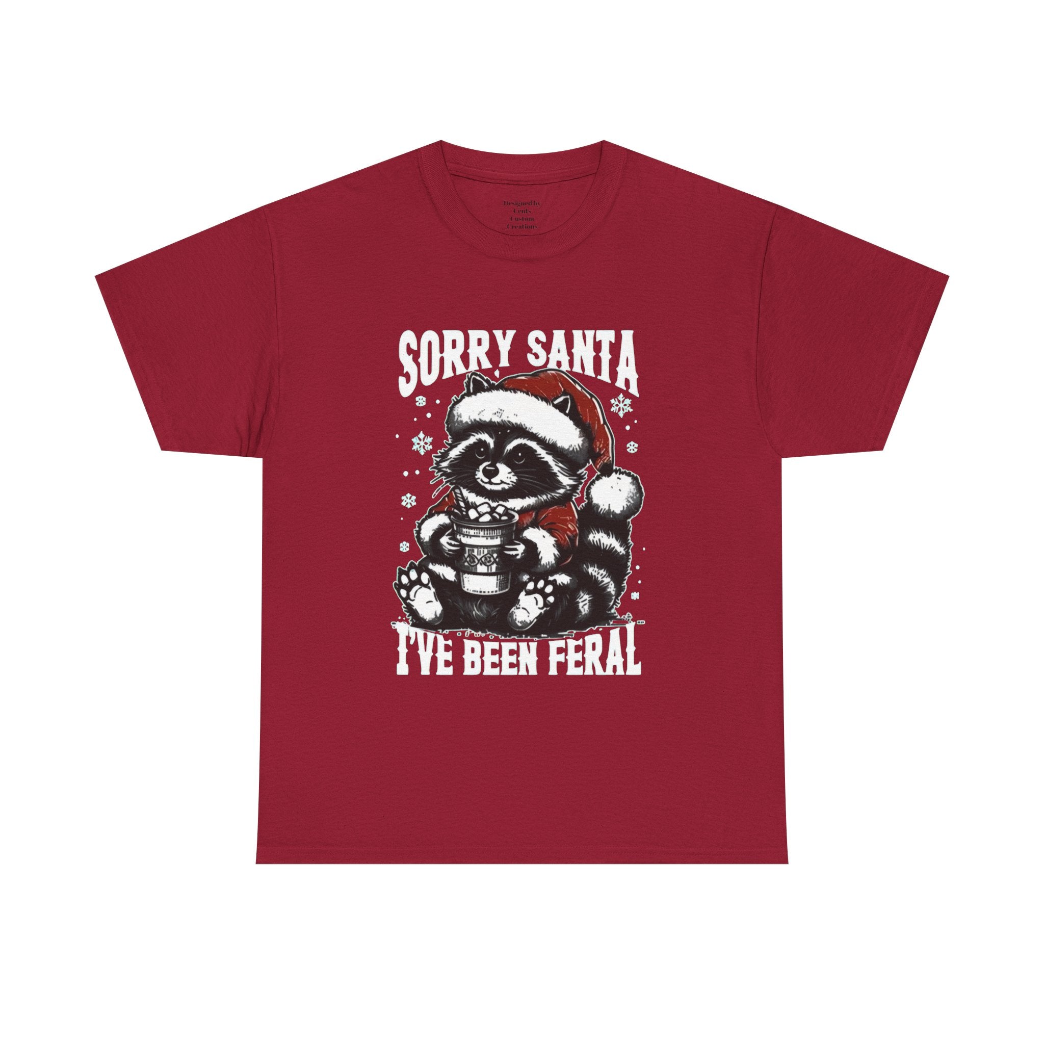 Christmas Raccoon Tee — Cute Santa Raccoon Holiday Shirt