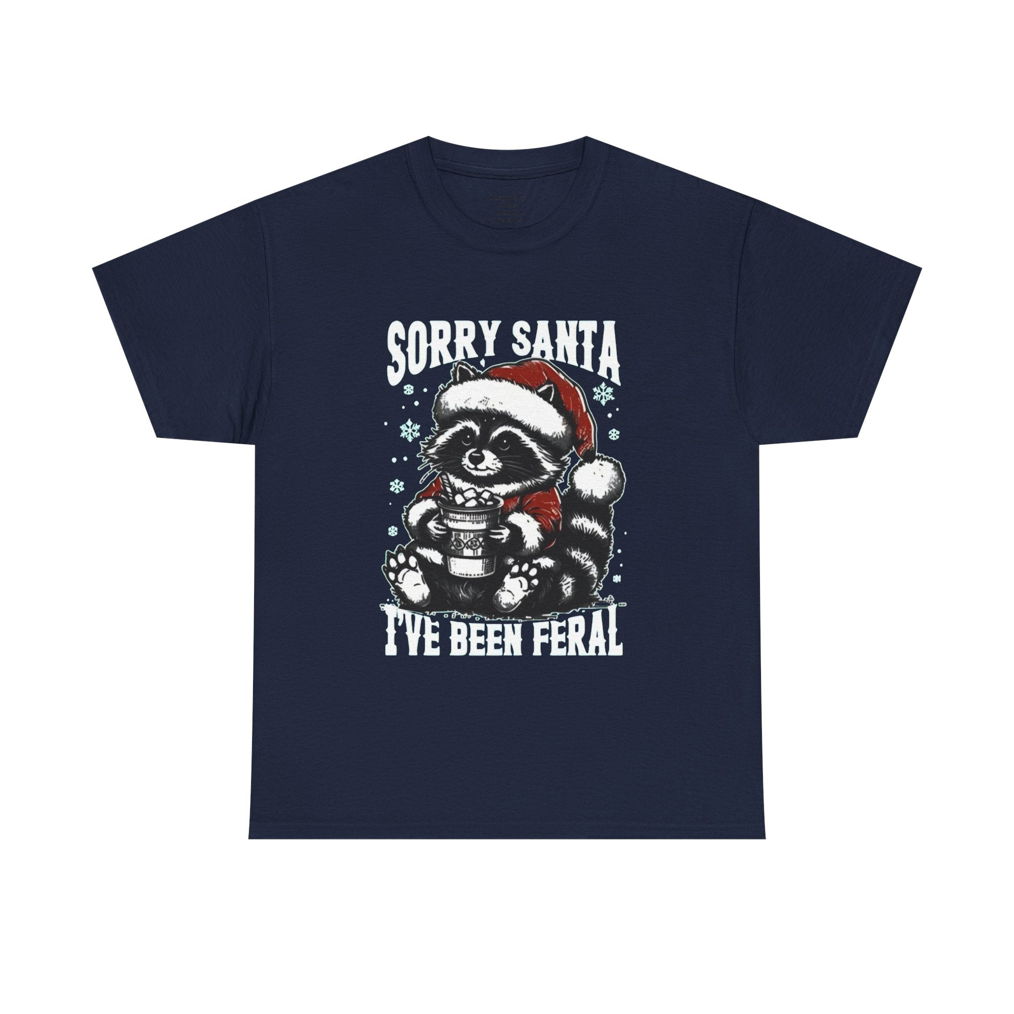 Christmas Raccoon Tee — Cute Santa Raccoon Holiday Shirt