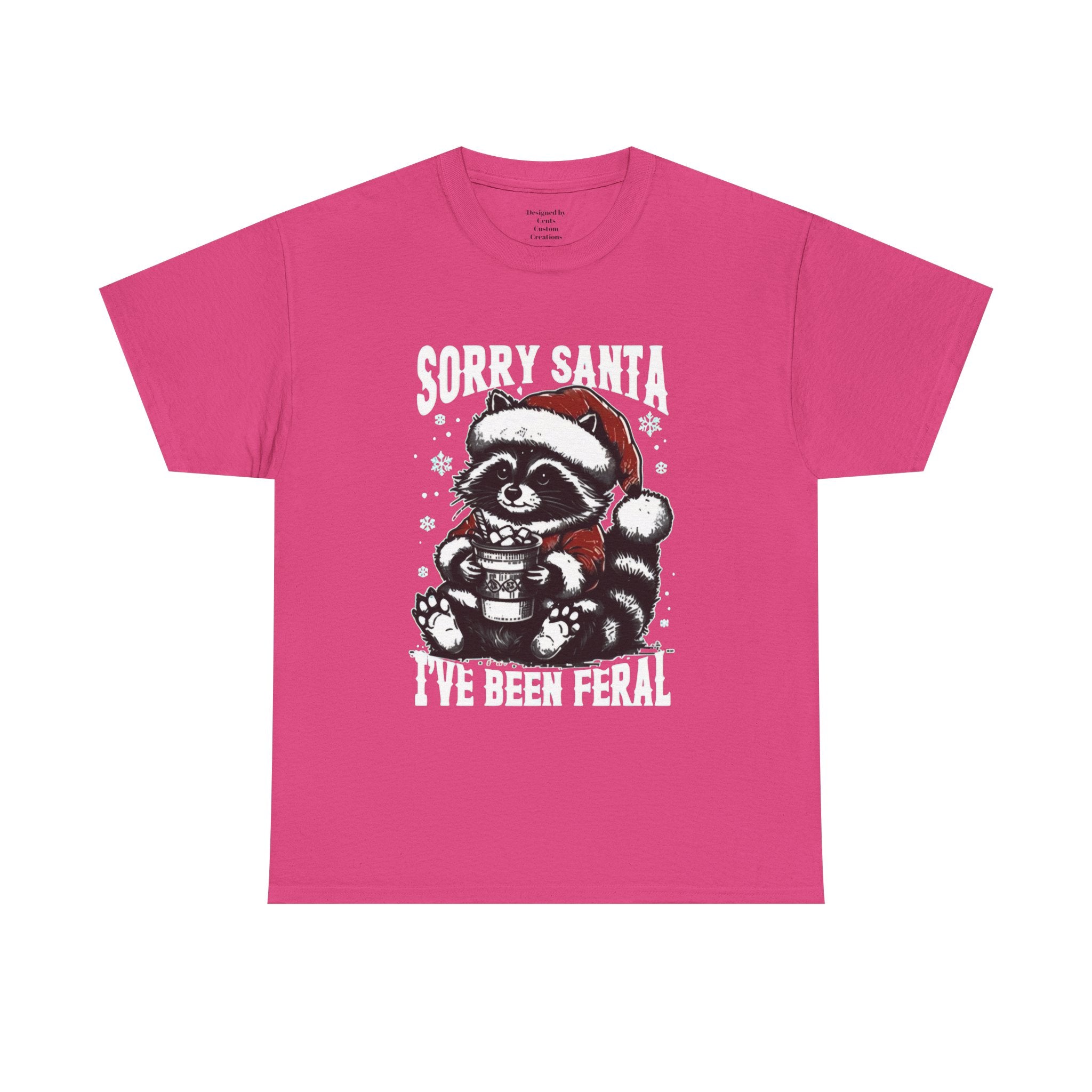 Christmas Raccoon Tee — Cute Santa Raccoon Holiday Shirt