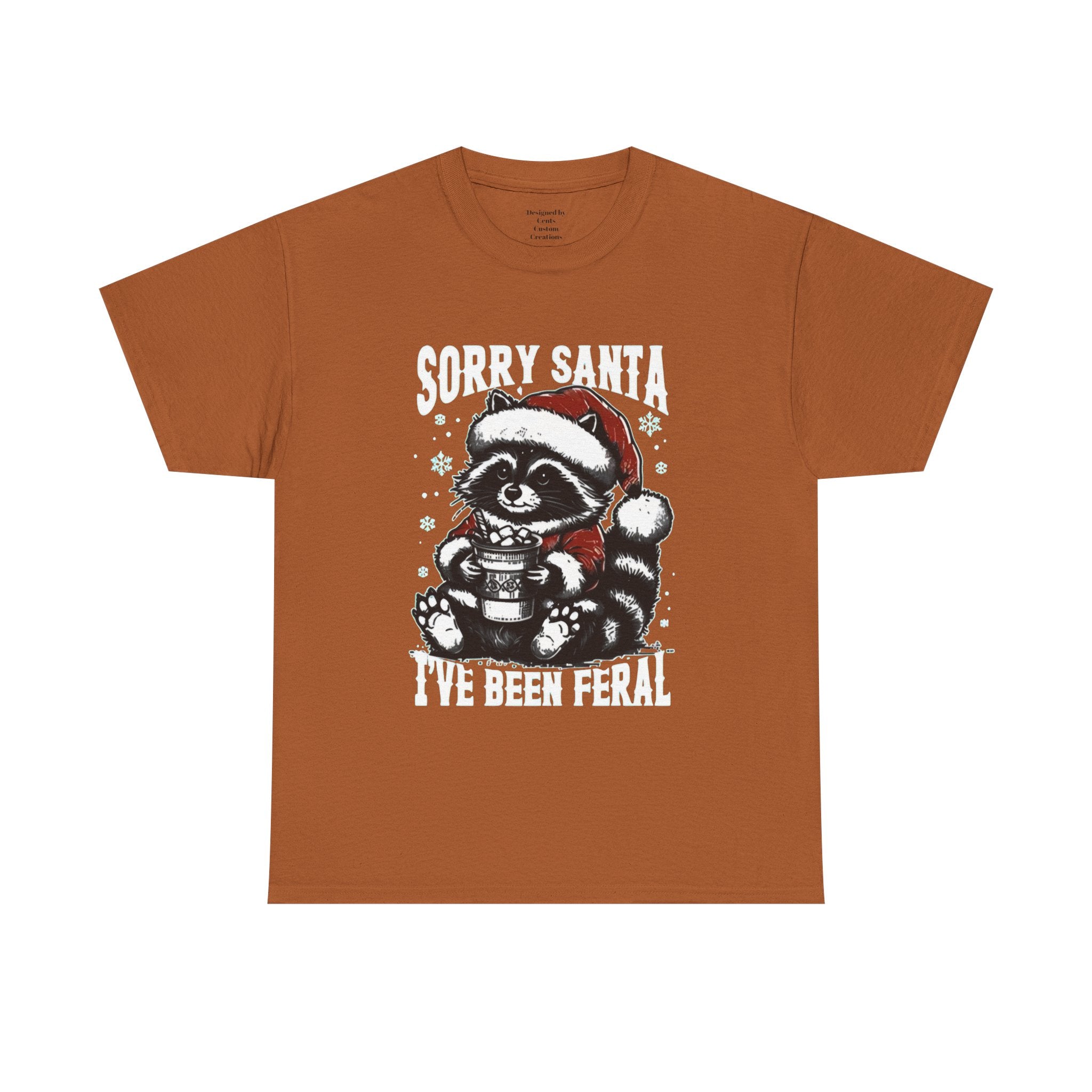 Christmas Raccoon Tee — Cute Santa Raccoon Holiday Shirt