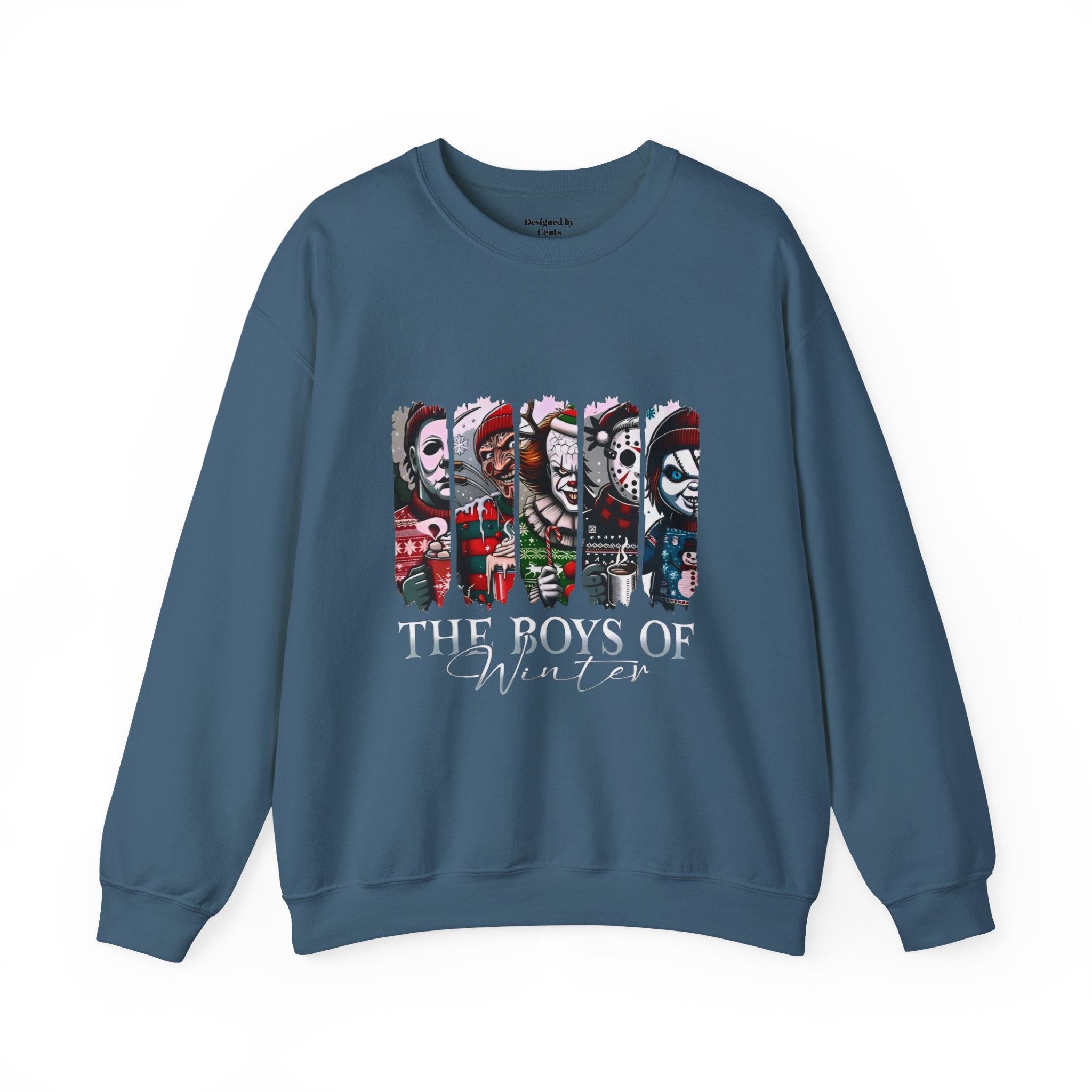 The Boys of Winter Crewneck Sweatshirt — Horror Character Holiday Pullover