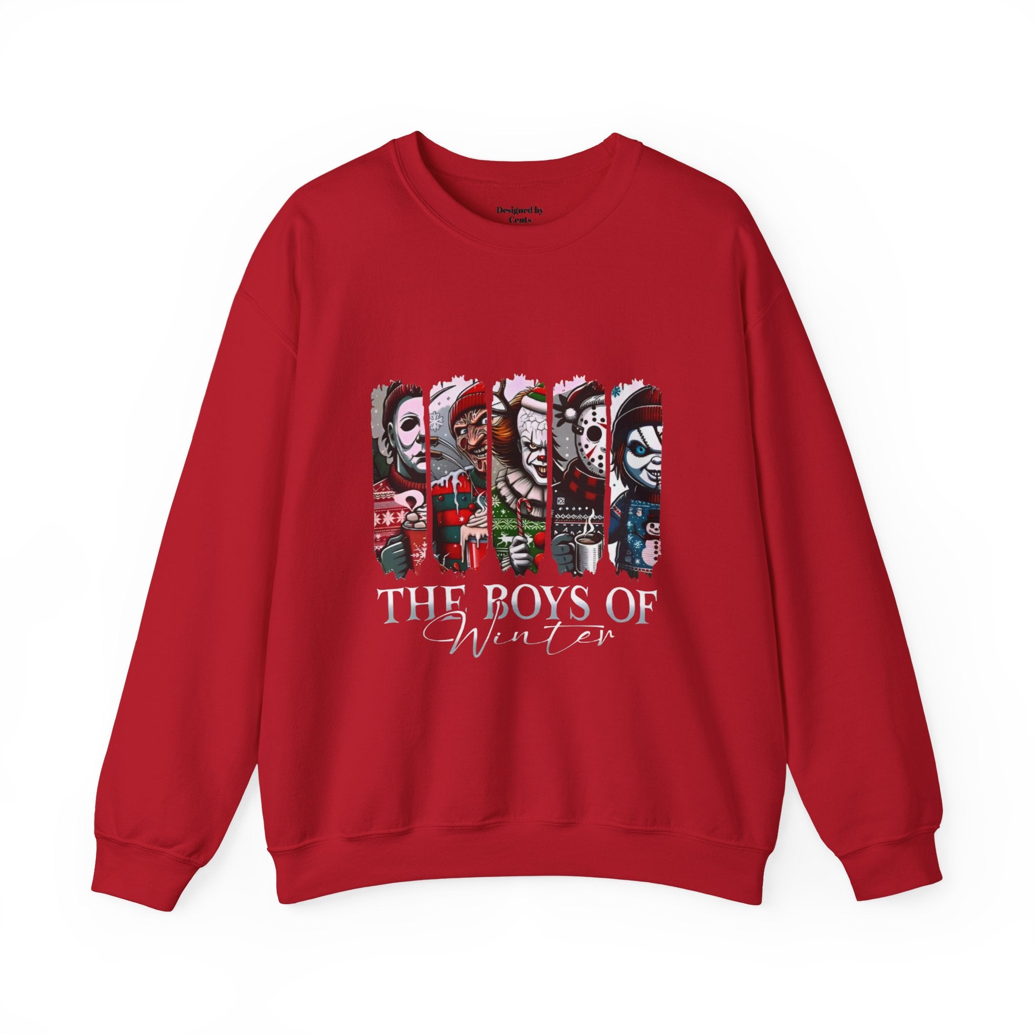 The Boys of Winter Crewneck Sweatshirt — Horror Character Holiday Pullover