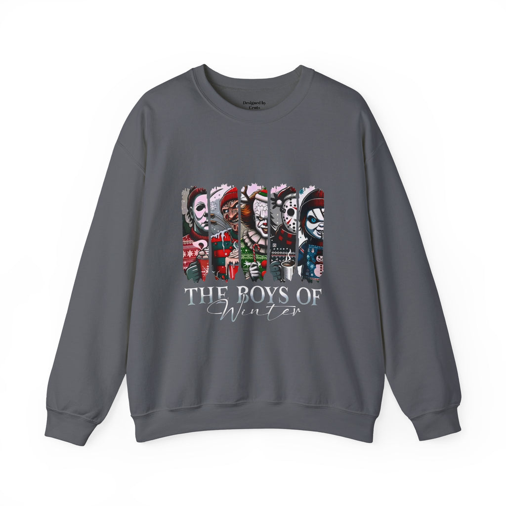 The Boys of Winter Crewneck Sweatshirt — Horror Character Holiday Pullover