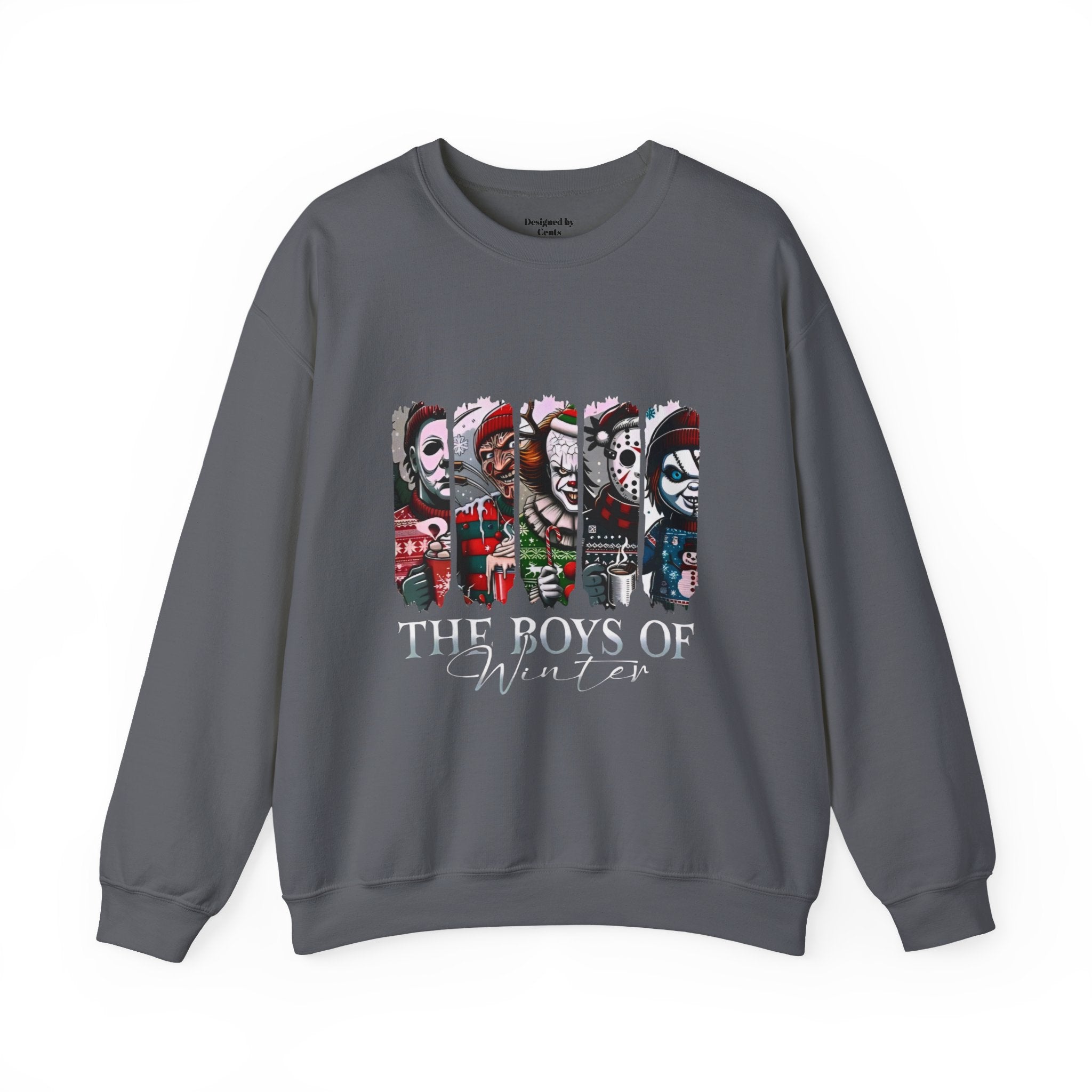 The Boys of Winter Crewneck Sweatshirt — Horror Character Holiday Pullover