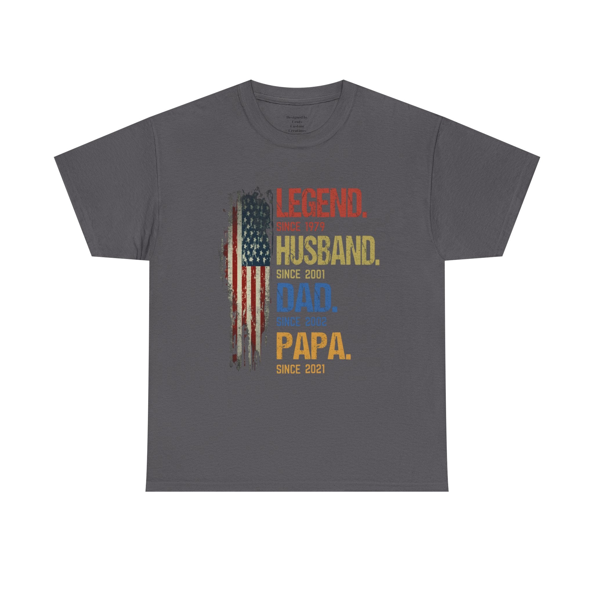 Legend Husband Dad Papa T-Shirt – Patriotic Father’s Day Tee