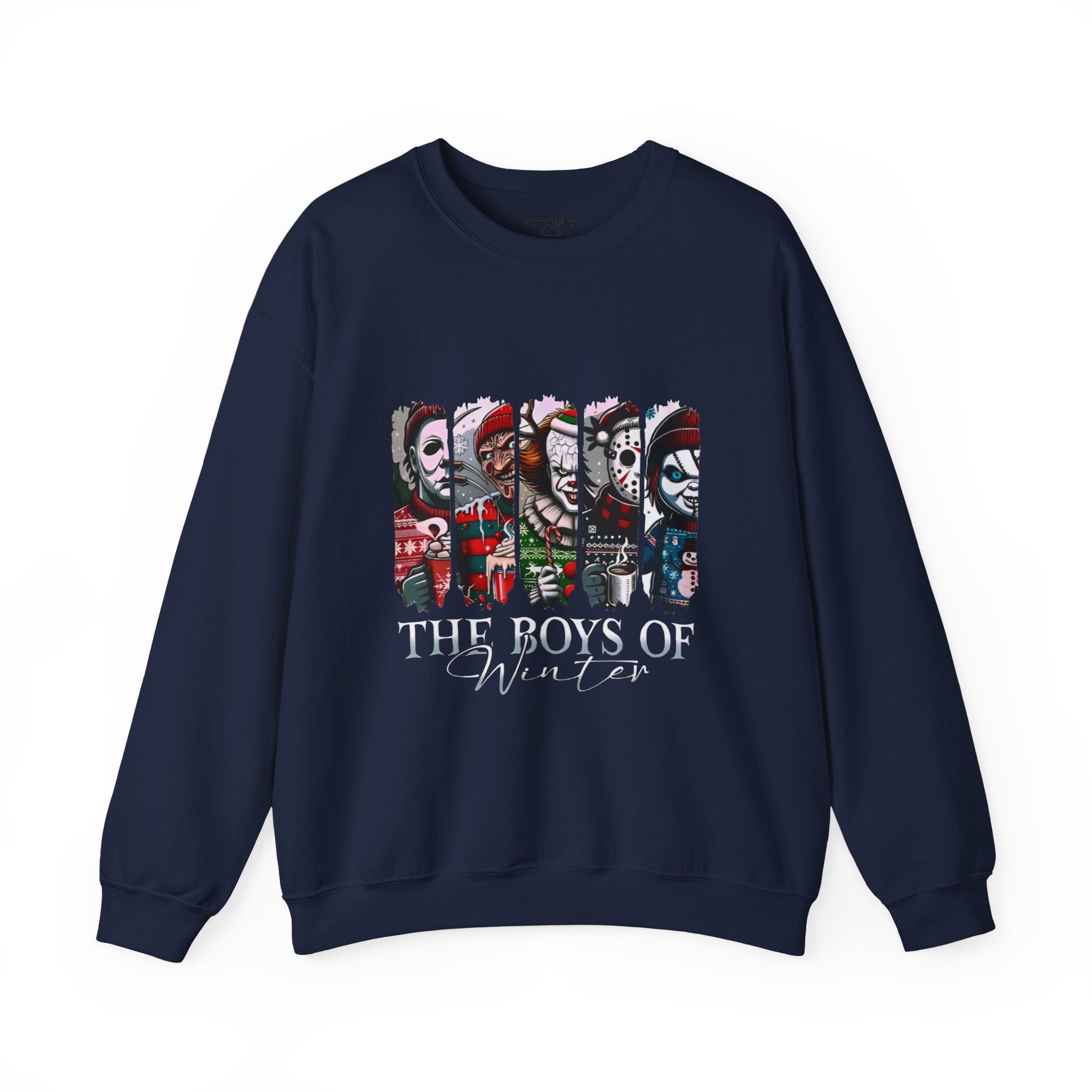 The Boys of Winter Crewneck Sweatshirt — Horror Character Holiday Pullover