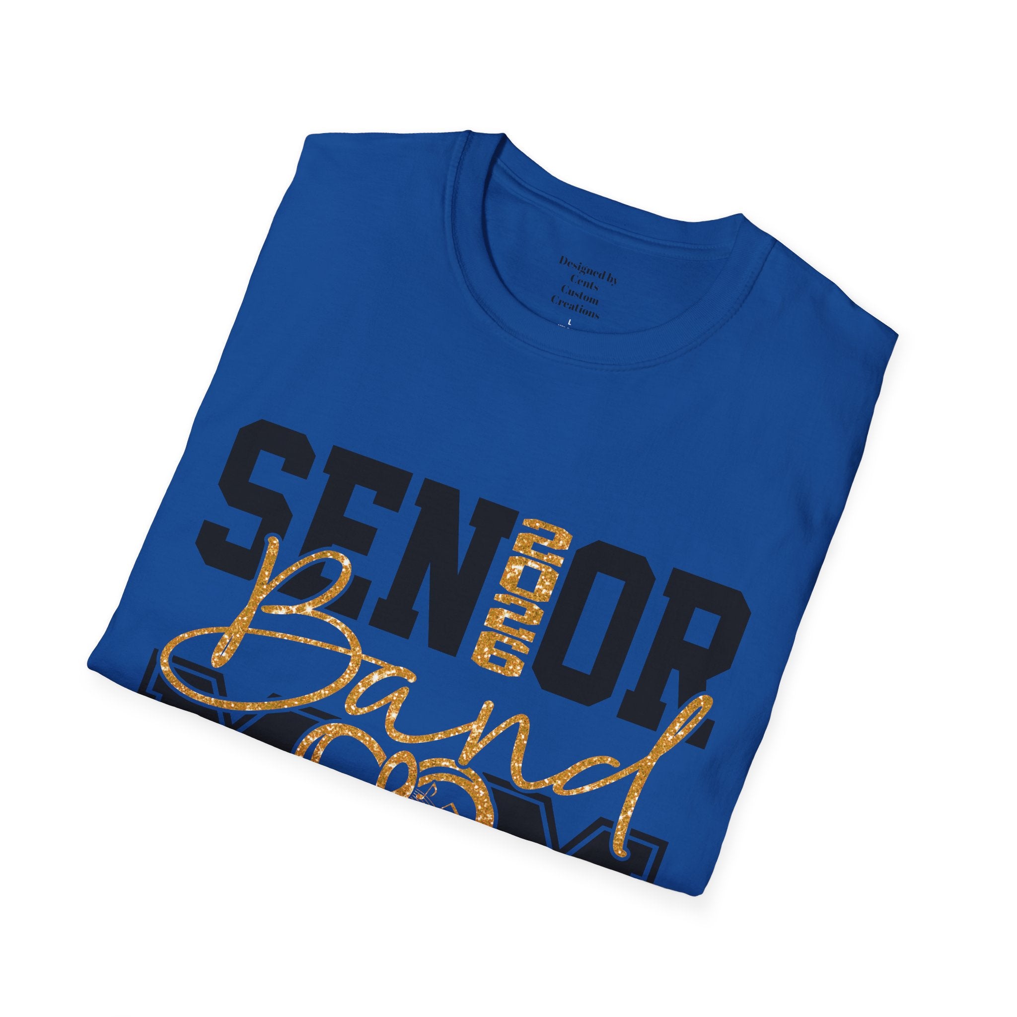 Senior Mom T-Shirt, Unisex Graduation Tee, Last Band Season Shirt, Class of 2026 Apparel, Heart Design Clothing