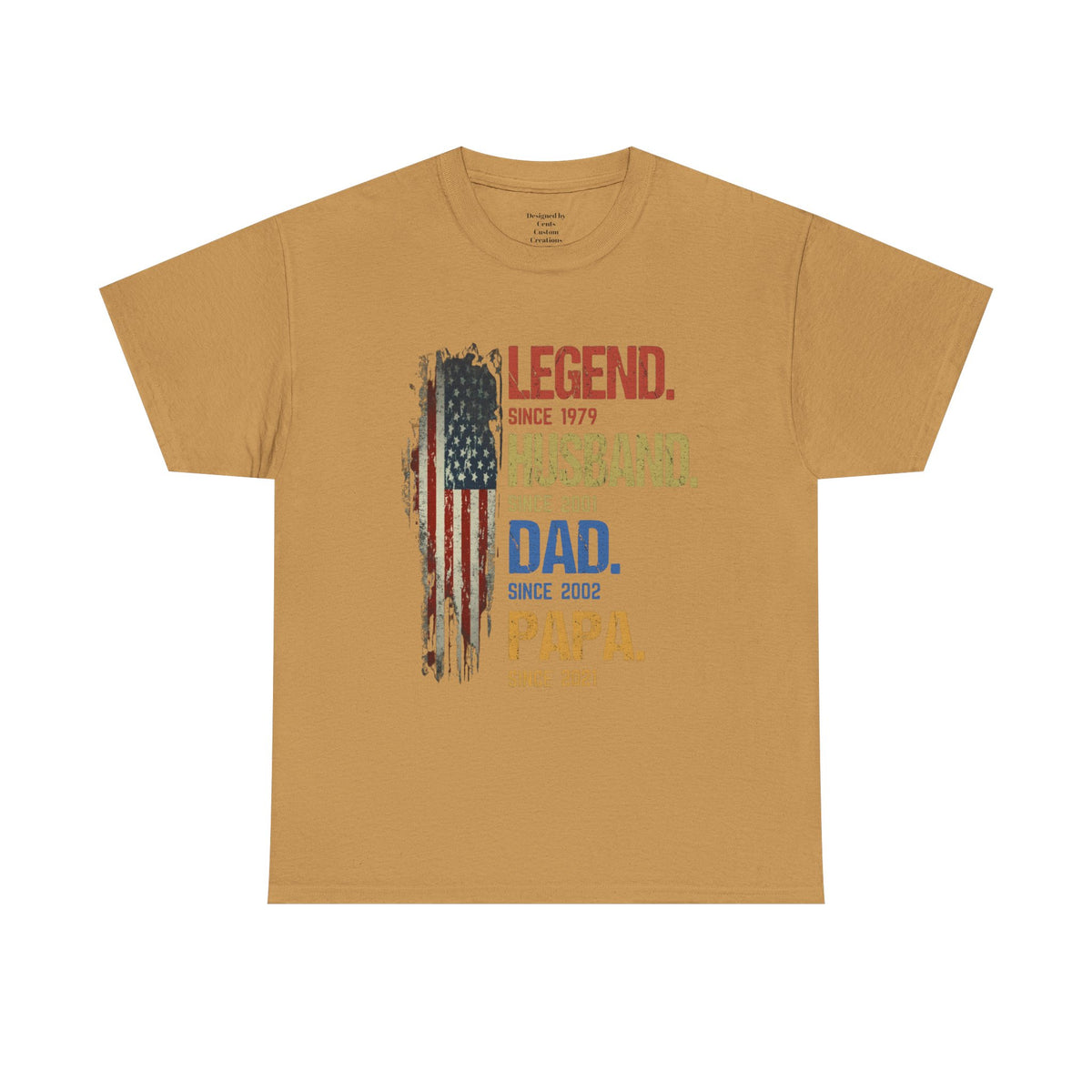Legend Husband Dad Papa T-Shirt – Patriotic Father’s Day Tee