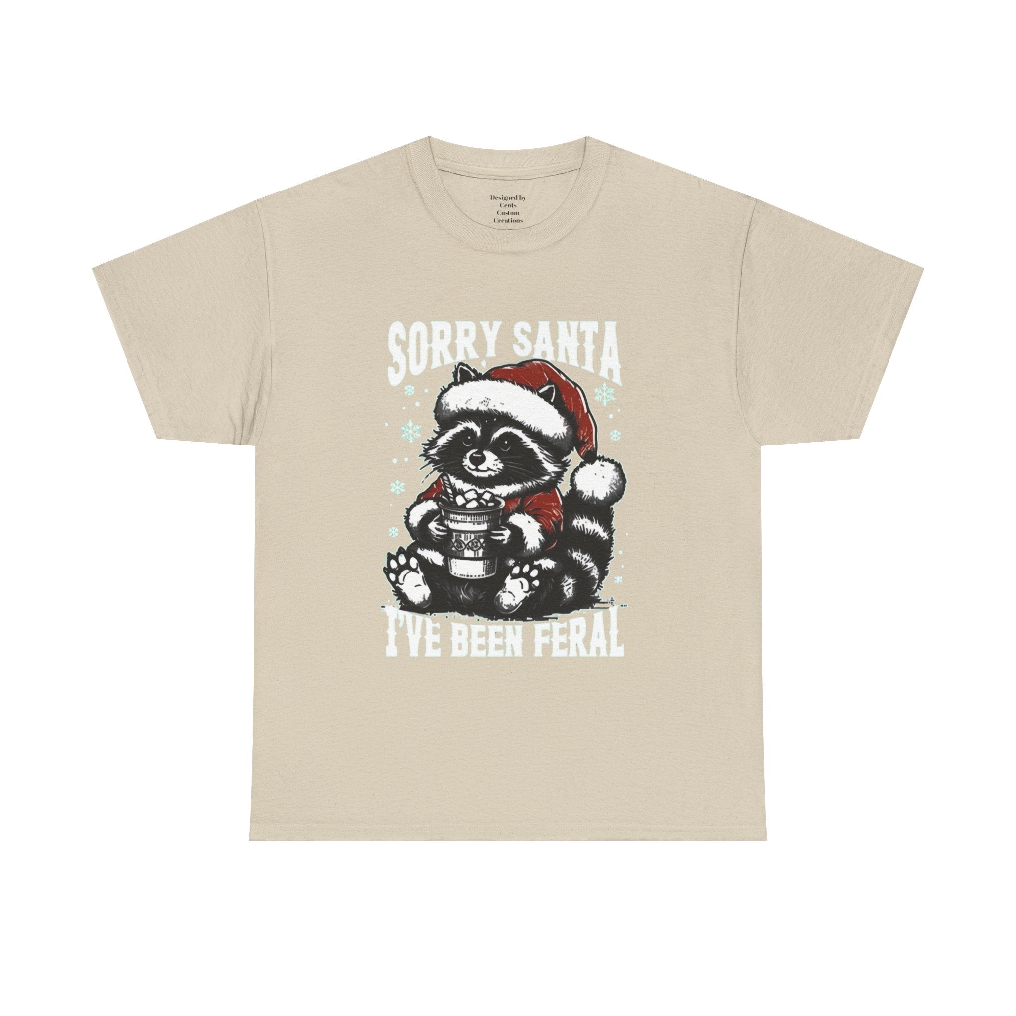 Christmas Raccoon Tee — Cute Santa Raccoon Holiday Shirt