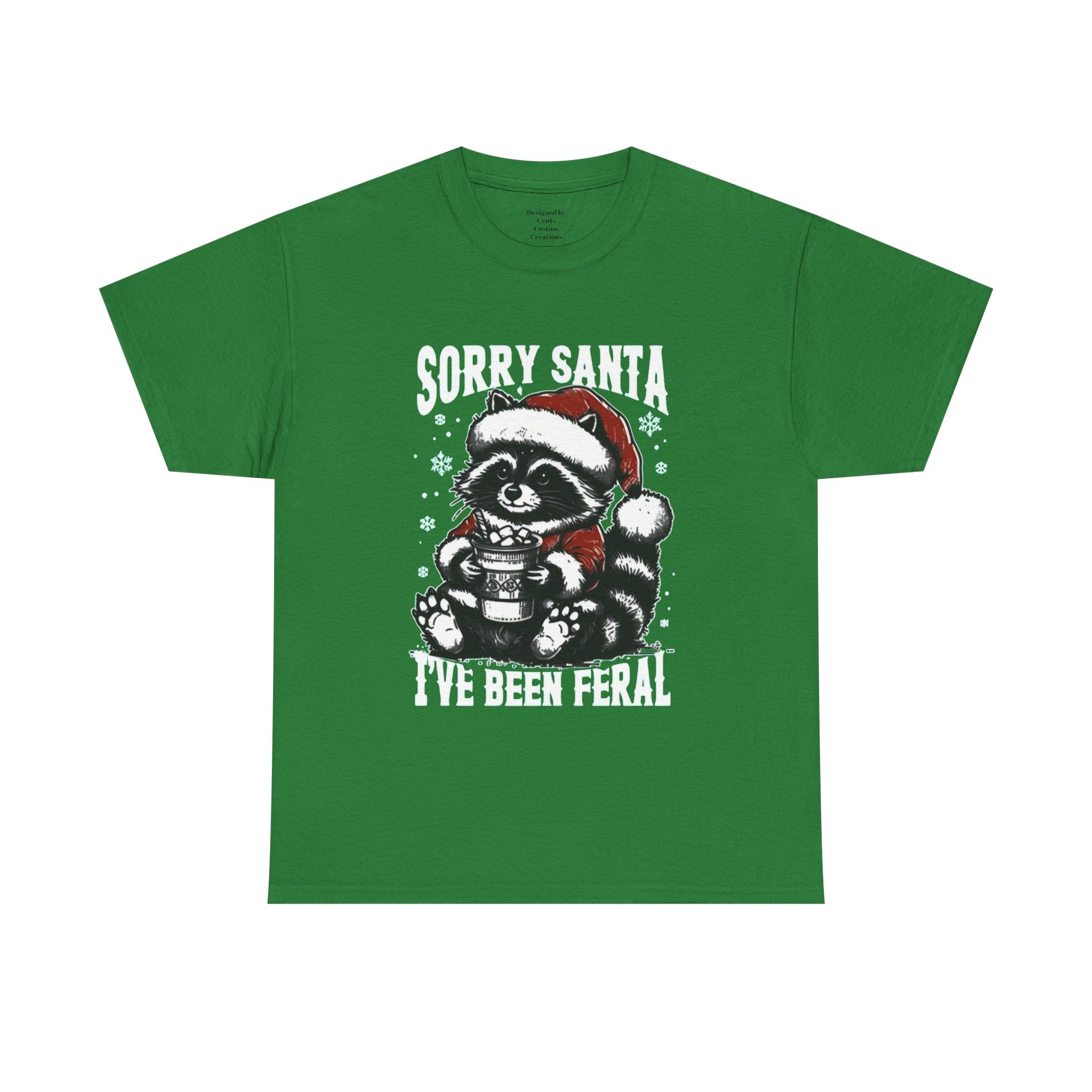Christmas Raccoon Tee — Cute Santa Raccoon Holiday Shirt