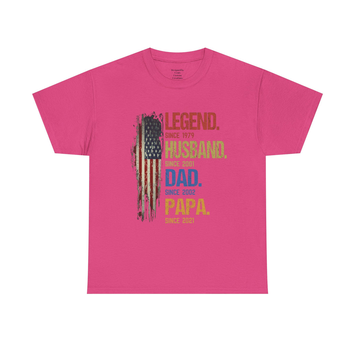 Legend Husband Dad Papa T-Shirt – Patriotic Father’s Day Tee