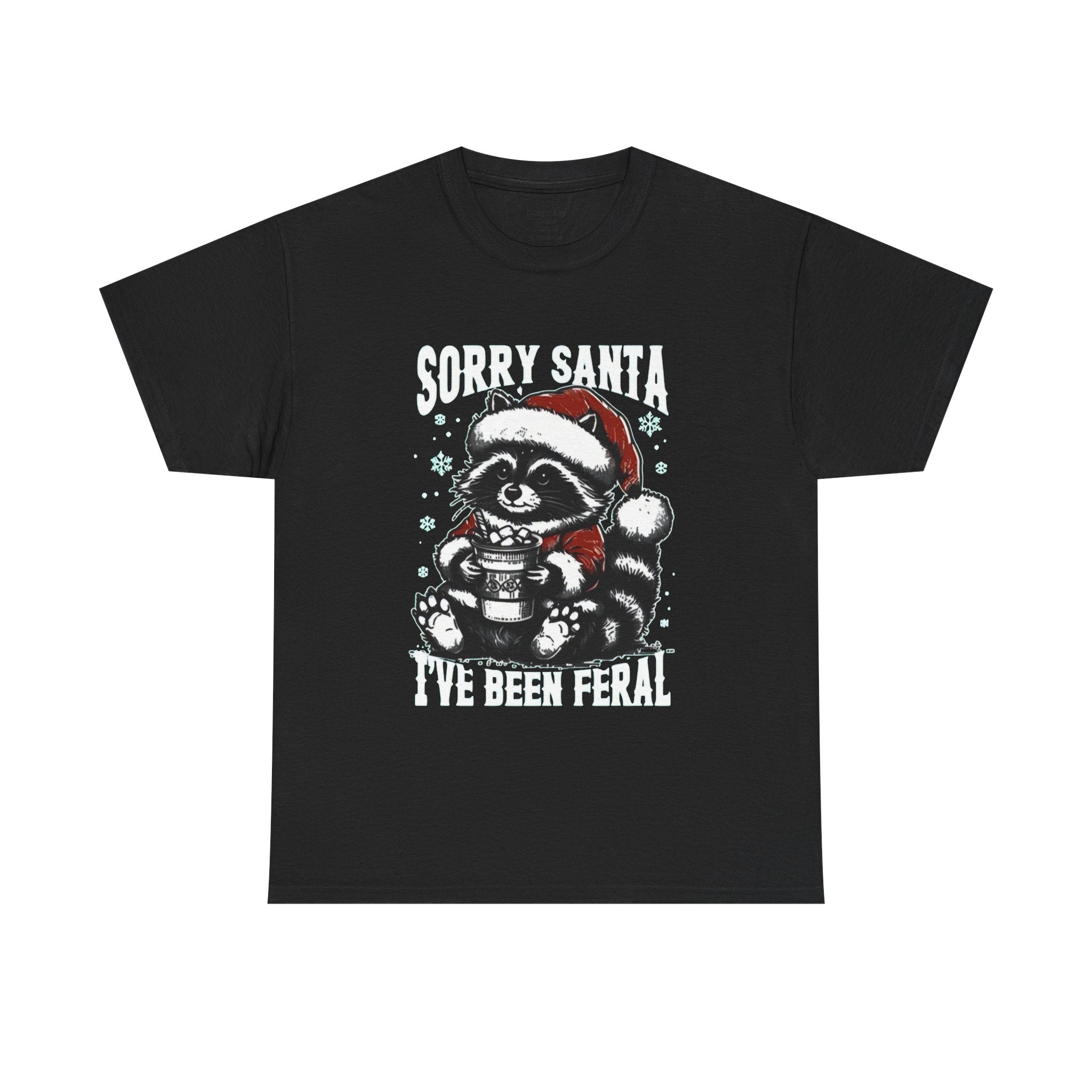 Christmas Raccoon Tee — Cute Santa Raccoon Holiday Shirt
