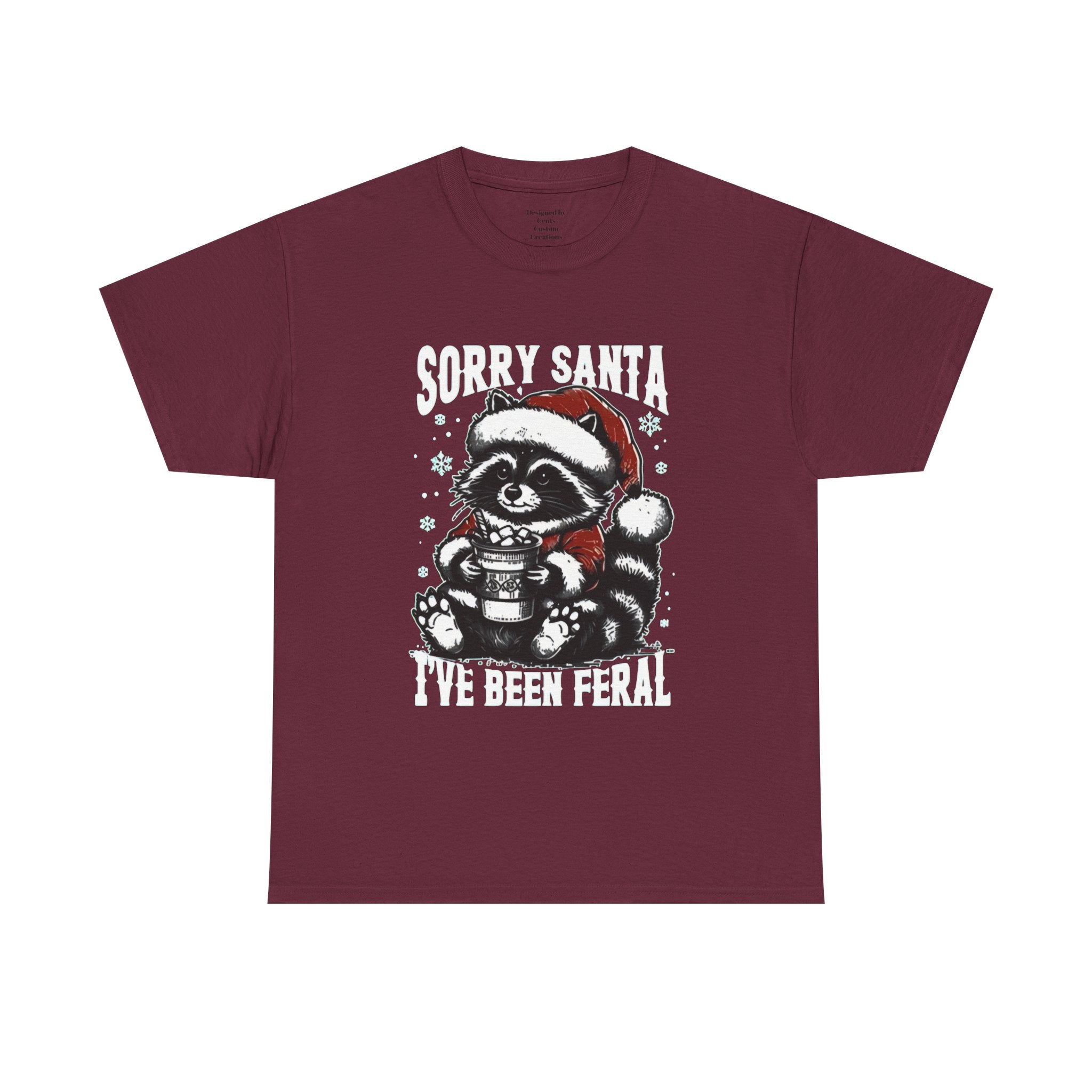 Christmas Raccoon Tee — Cute Santa Raccoon Holiday Shirt