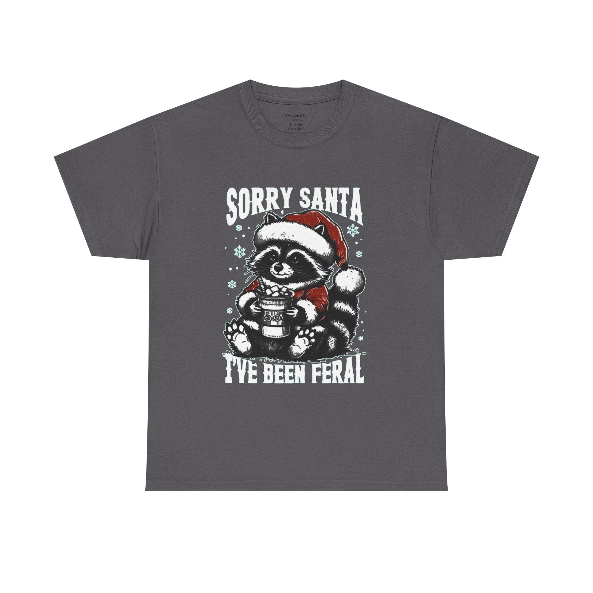 Christmas Raccoon Tee — Cute Santa Raccoon Holiday Shirt