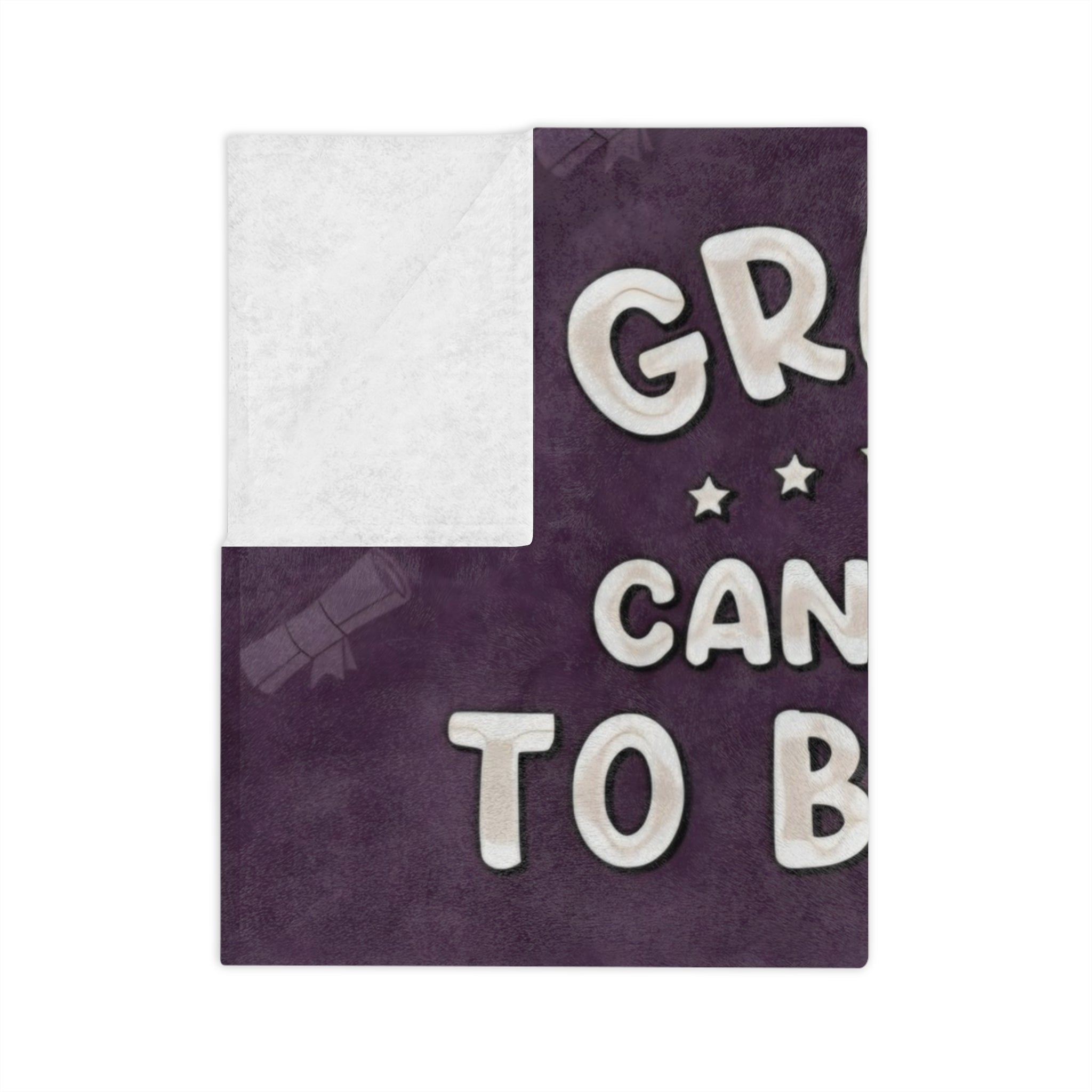 Graduation Blanket - "I Graduated, Can I Go Back to Bed Now?" Cozy Velveteen Throw (2028)