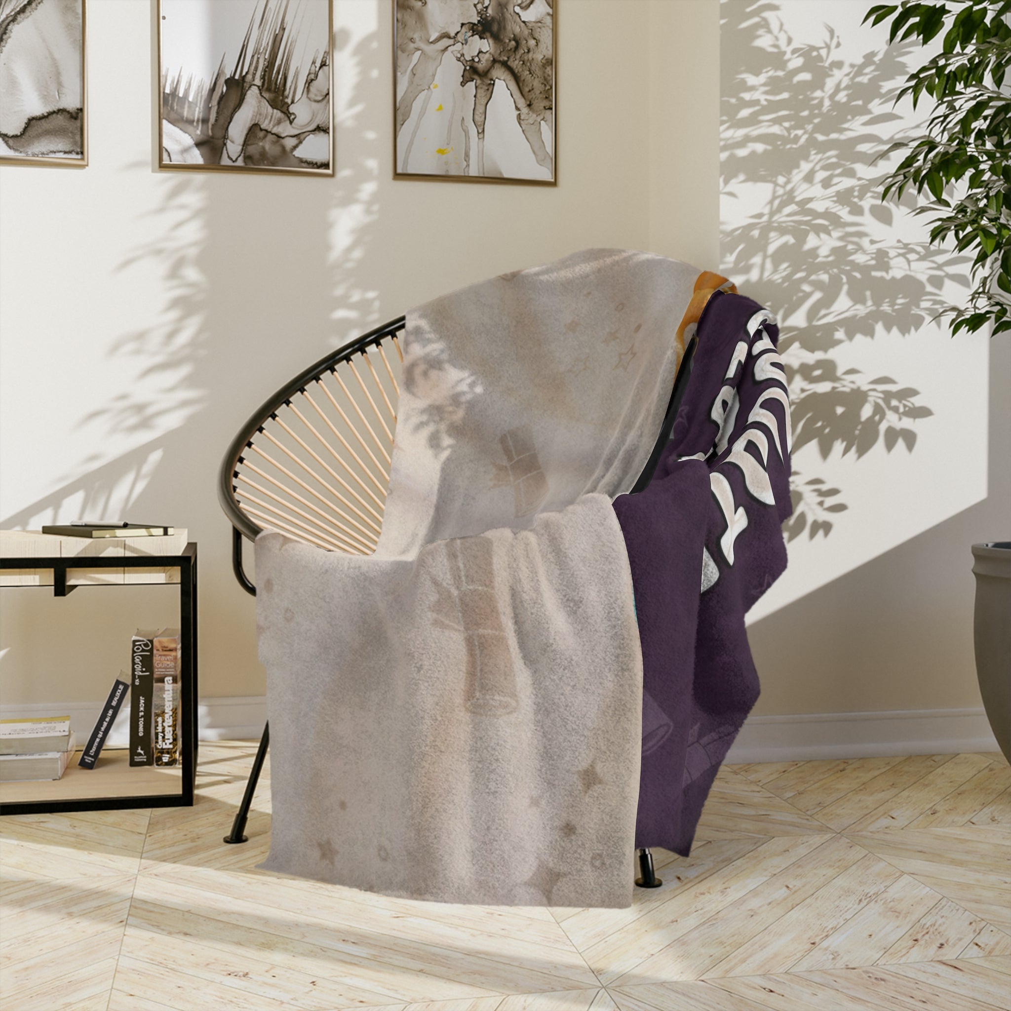Graduation Blanket - "I Graduated, Can I Go Back to Bed Now?" Cozy Velveteen Throw (2028)